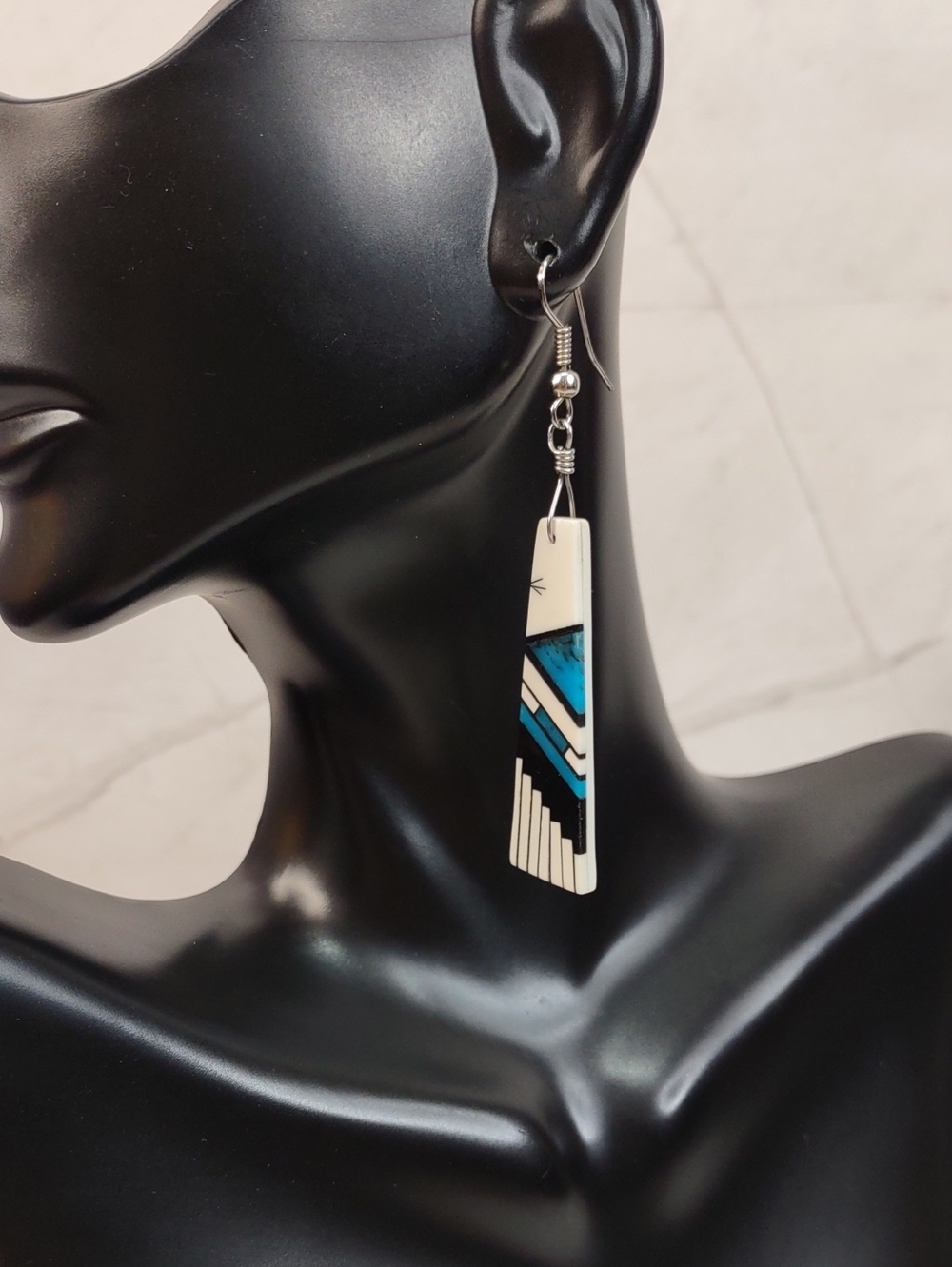 Artisan Crafted Mosaic Inlay Earrings